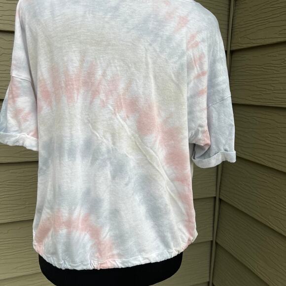 AMERICAN EAGLE tie dye women's size M tie at waist T-shirt . - Picture 4 of 5